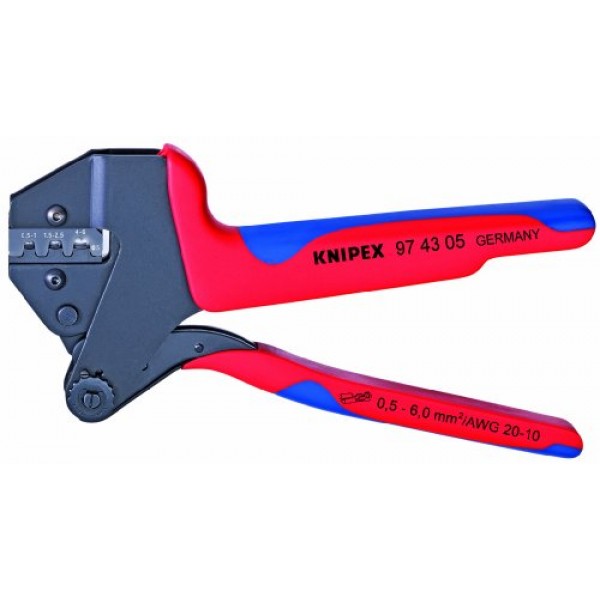 KNIPEX 97 43 05 교환 가능한 압착 프로파일용 압착 시스템 플라이어