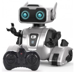 로봇 장난감, 어린이를 위한 STEM 원격 제어 로봇 장난감, 댄스 기능이 있는 교육용 지능형 RC 로봇, LED 눈, 대화형 스마트 로봇 장난감 소년 소녀 어린이를 위한 선물 3 4