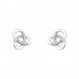 SOFIA MILANI - 여성용 귀걸이 925 실버 - 지르코니아 스톤 포함 - 매듭 스터드 귀걸이 - 20569