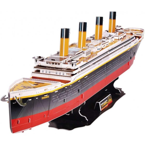 Revell 3D 퍼즐 00170 I RMS 타이타닉 I 113조각 I 남녀노소 누구나 즐길 수 있는 4시간 조립 I 10세부터 I 유명한 유람선 RMS 타이타닉을 직접 조립해 보세요
