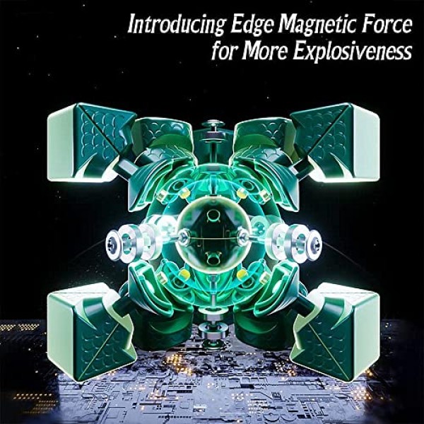 LiangCuber Moyu Weilong WRM V9 UV 플래그십 MagLev 3x3 스피드 큐브, 볼 코어 자석 Weilong WR M v9 자기 3x3 스티커 없는 큐브(MagLev+볼 코어(UV 코팅))