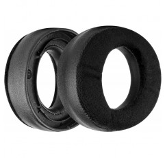 Sony Playstation 5 Pulse 3D PS5 무선 헤드폰 이어 패드, 헤드셋 이어 패드 교체 부품(검은색)과 호환되는 Geekria Comfort 하이브리드 벨루어 교체용 이어 패드