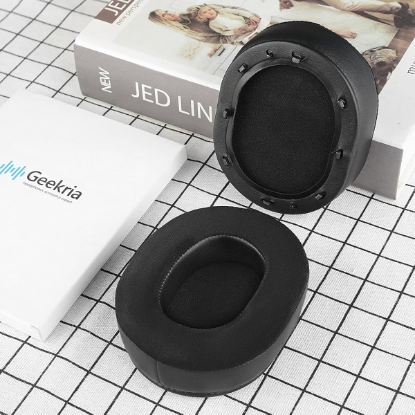 Razer BlackShark V2, BlackShark V2 Pro 헤드폰 이어패드 이어컵 수리 부품(검은색)용 Geekria Sport 냉각 젤 교체용 이어패드