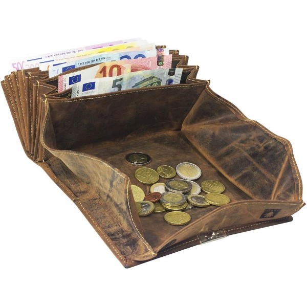 Greenburry 빈티지 가죽 택시 지갑 지갑 웨이터의 지갑 + 홀스터 웨이터의 가방 웨이터의 홀스터 BV-1785-SET-25