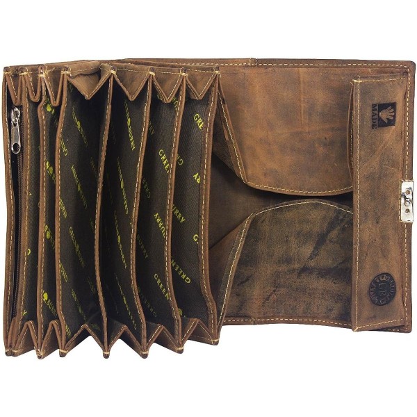 Greenburry 빈티지 가죽 택시 지갑 지갑 웨이터의 지갑 + 홀스터 웨이터의 가방 웨이터의 홀스터 BV-1785-SET-25
