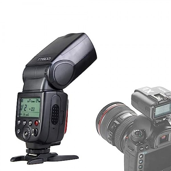 Godox TT600 플래시 - 무선 X 시스템, 2.4G 전송, Canon, Nikon, Pentax, Olympus와 호환 가능 - DSLR 카메라용 크리에이티브 조명