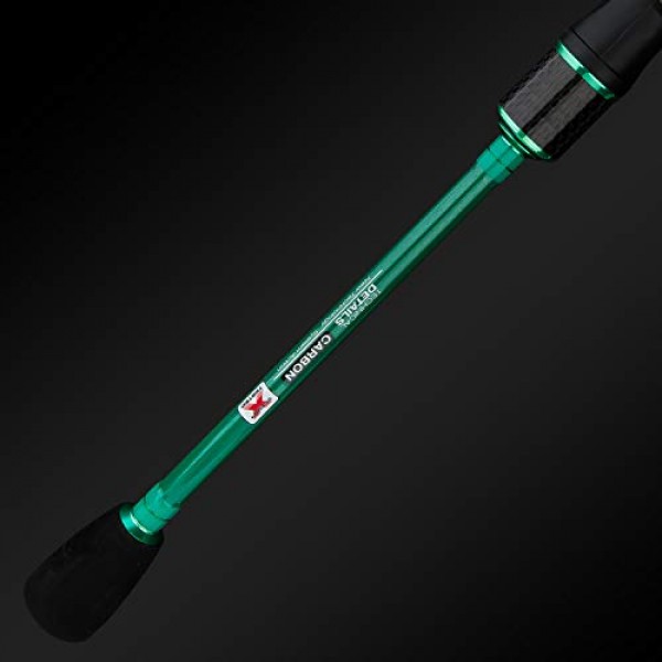 BERRYPRO 초경량 스피닝 낚싯대, 솔리드 카본 팁 패스트 액션(6', 6'6'',7',7'6'')이 포함된 여행용 스피닝 로드