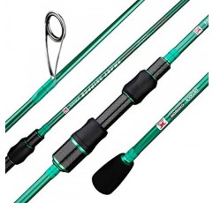 BERRYPRO 초경량 스피닝 낚싯대, 솔리드 카본 팁 패스트 액션(6', 6'6'',7',7'6'')이 포함된 여행용 스피닝 로드