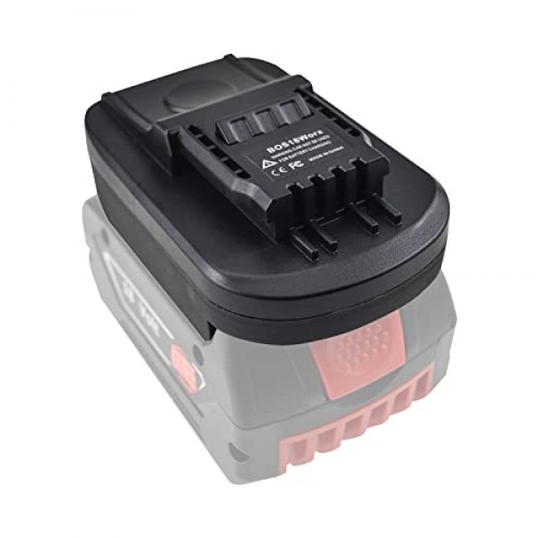 Worx 20V 전동 공구용 JANRI BOS18Worx 배터리 어댑터, Bosch 18V 리튬 배터리용 어댑터 변환 Worx 20V 4핀 배터리로 변환(5핀 및 6핀에 맞지 않음)