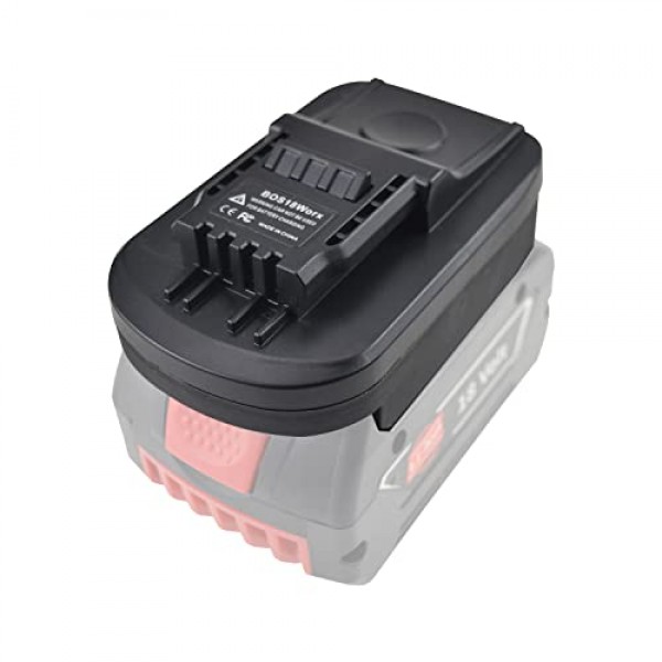 Worx 20V 전동 공구용 JANRI BOS18Worx 배터리 어댑터, Bosch 18V 리튬 배터리용 어댑터 변환 Worx 20V 4핀 배터리로 변환(5핀 및 6핀에 맞지 않음)