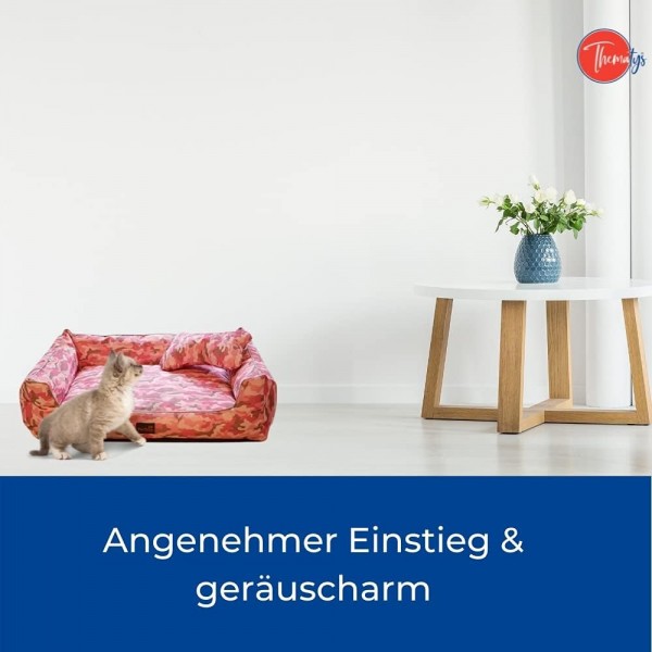 thematy의 애완 동물 침대 | 특히 견고한 개 침대 | 세탁 가능 및 긁힘 방지(XL(100 x 80 x 20cm), 스타일 2) (XL(100 x 80 x 20cm) 스타일 2)