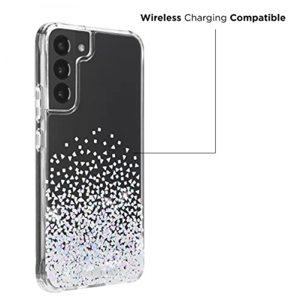 Case-Mate - 트윙클 옴브레 - Samsung Galaxy S22 Plus용 케이스 - 반사 포일 요소 - 10피트 낙하 방지 - 6.6인치 - 스타더스트