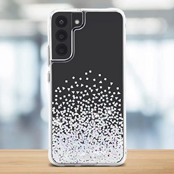 Case-Mate - 트윙클 옴브레 - Samsung Galaxy S22 Plus용 케이스 - 반사 포일 요소 - 10피트 낙하 방지 - 6.6인치 - 스타더스트