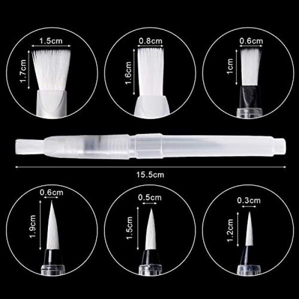 UPINS 12피스 워터 컬러 브러쉬 펜 세트, 페인팅 마커용 수채화 페인트 펜