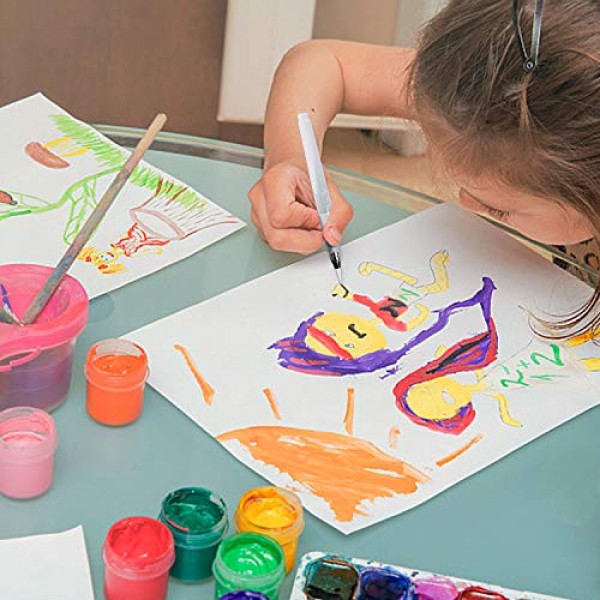 UPINS 12피스 워터 컬러 브러쉬 펜 세트, 페인팅 마커용 수채화 페인트 펜