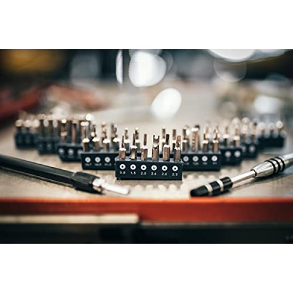 시력 조정, 안경 수리 및 전자 제품용 보관 케이스가 포함된 휠러 정밀 마이크로 드라이버 세트