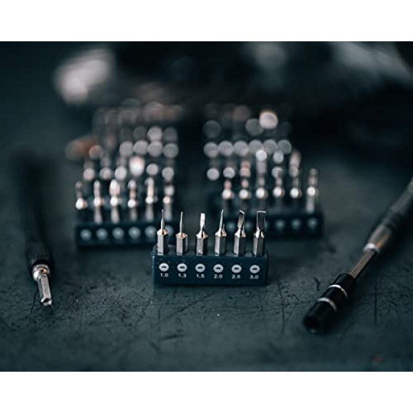 시력 조정, 안경 수리 및 전자 제품용 보관 케이스가 포함된 휠러 정밀 마이크로 드라이버 세트