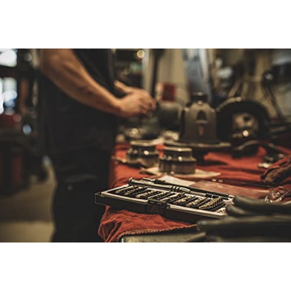 시력 조정, 안경 수리 및 전자 제품용 보관 케이스가 포함된 휠러 정밀 마이크로 드라이버 세트