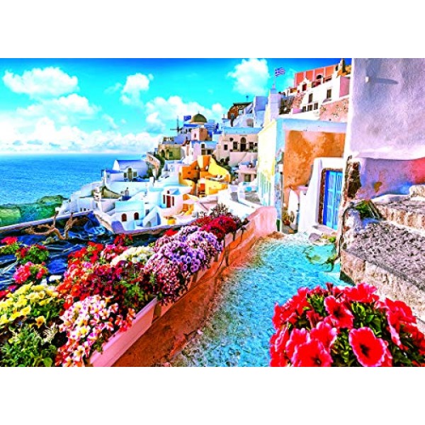 Cra-Z-Art - RoseArt - Kodak 1500PC - OIA Village, 산토리니, 그리스