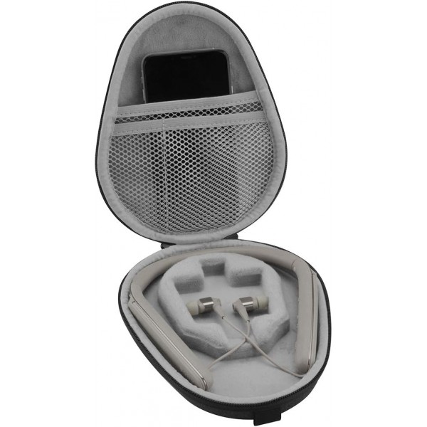 소니 WI1000X H700 C400 Sbh70 EX750BT, EEL IP67 헤드셋, 헤드셋 케이스용 보호 케이스, 하드 운반 케이스 Drak Gray용 Geekria 케이스 헤드폰