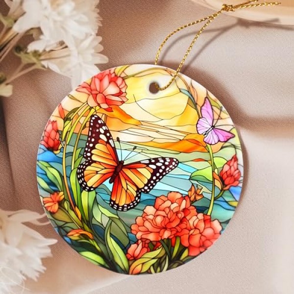 나비 장식품, 2023년 크리스마스 장식품, 나비 크리스마스, 2023년 크리스마스 트리 장식품, 휴일 장식, 크리스마스 기념품, 나비 애인, 나비 선물