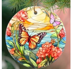 나비 장식품, 2023년 크리스마스 장식품, 나비 크리스마스, 2023년 크리스마스 트리 장식품, 휴일 장식, 크리스마스 기념품, 나비 애인, 나비 선물