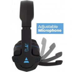 Ewent-Play PL3320|스테레오 서라운드 마이크가 있는 게임용 헤드셋|3.5mm 잭 어댑터|1.5M 길이 케이블|PS4-PS5/Xbox One-Xbox X/Switch/PC/Mac/노트북/태블릿/iPhone/iPad용 게임용 헤드셋 -