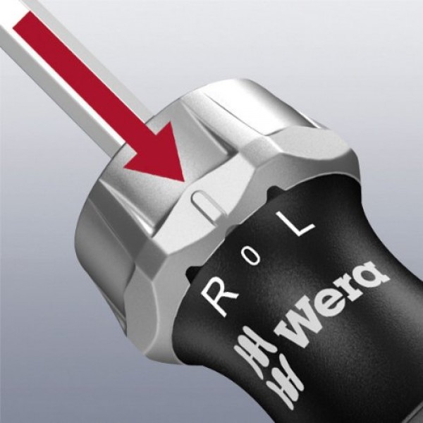 Wera - 5051461001 Kraftform 816 RA Bitholding 래칫 드라이버, 1/4 헤드