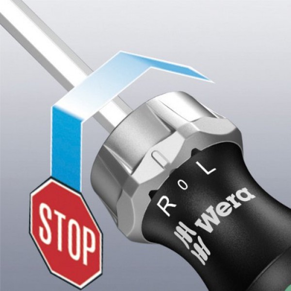 Wera - 5051461001 Kraftform 816 RA Bitholding 래칫 드라이버, 1/4 헤드