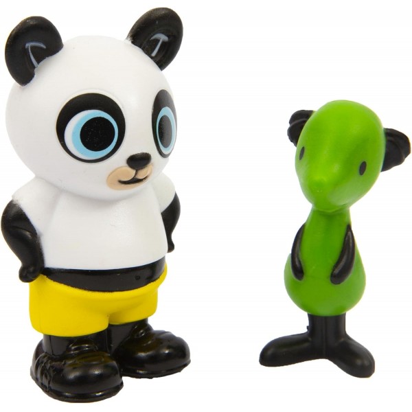 Giochi Preziosi Bing 미니 피규어 2개 세트, 밝은 색상의 Pando 및 가제트, 작은 손에 적합한 크기, 18개월 이상 여아용, BNG00L02, 멀티 컬러