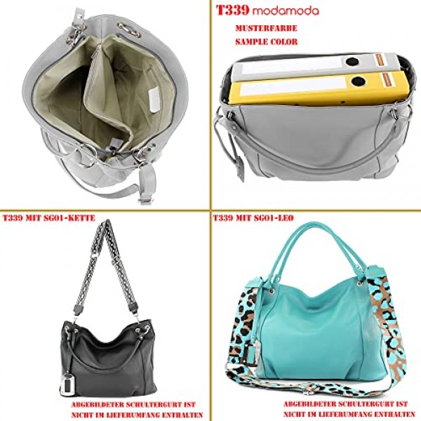 modamoda de - T339 - 이탈리안 가죽 숄더백 쇼퍼