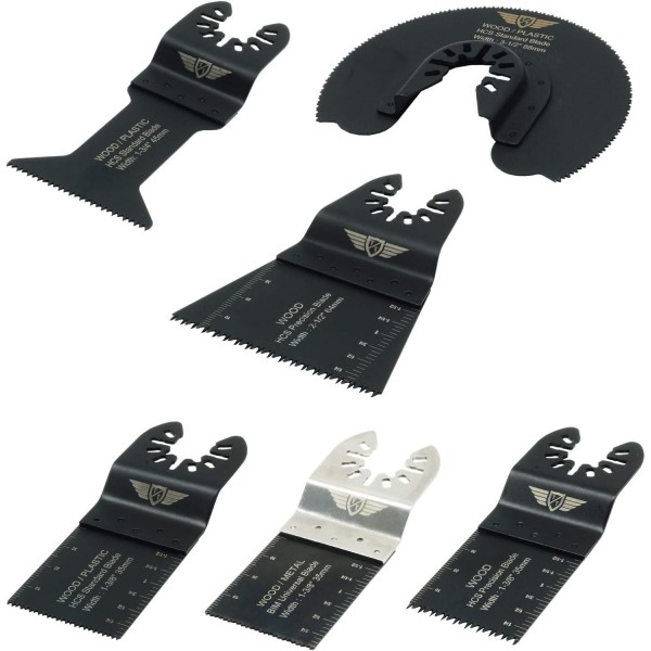 8 x TopsTools FABCK1 소켓 백 박스 커터 키트 Dewalt Stanley Black and Decker Bosch Fein(Non-StarLock) Makita Milwaukee Hitachi Parkside Ryobi Worx Workzone Multitool 액세서리와 호환 가능