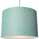 현대적이고 세련된 에메랄드 민트 그린 린넨 16" 램프 갓, 은색 새틴 쉬머 내부 라이닝 | 테이블/플로어 램프 및 펜던트 | Beautiful Statement Piece by Happy Homewares 민트 그린 16