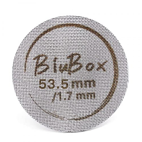 53.5mm 에스프레소 퍽 스크린, 1.7mm 두께 150μm 초박형 재사용 가능한 에스프레소 316 스테인레스 스틸 하부 샤워 스크린, 54mm 바닥 없는 포터필터 필터 바구니(53.5mm/2.11인