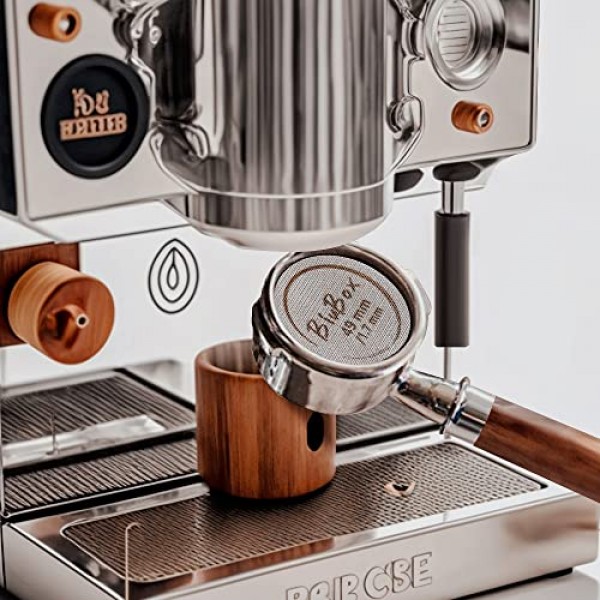 53.5mm 에스프레소 퍽 스크린, 1.7mm 두께 150μm 초박형 재사용 가능한 에스프레소 316 스테인레스 스틸 하부 샤워 스크린, 54mm 바닥 없는 포터필터 필터 바구니(53.5mm/2.11인