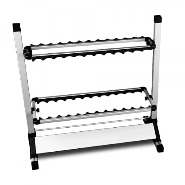 낚싯대 랙 - 알루미늄 합금 막대 홀더, 최대 24개의 막대 보유, 차고 또는 가정용 낚싯대 보관 주최자