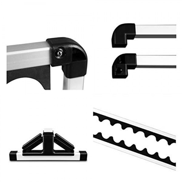 낚싯대 랙 - 알루미늄 합금 막대 홀더, 최대 24개의 막대 보유, 차고 또는 가정용 낚싯대 보관 주최자