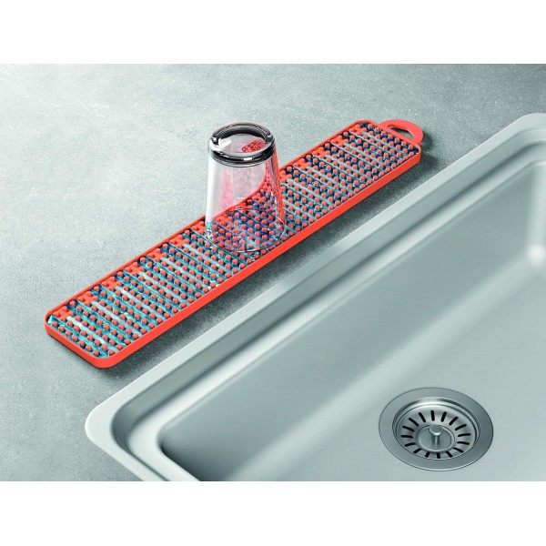 Metaltex 320485001 Gravity Slim Abtropfmatte 오렌지, 40x8 cm