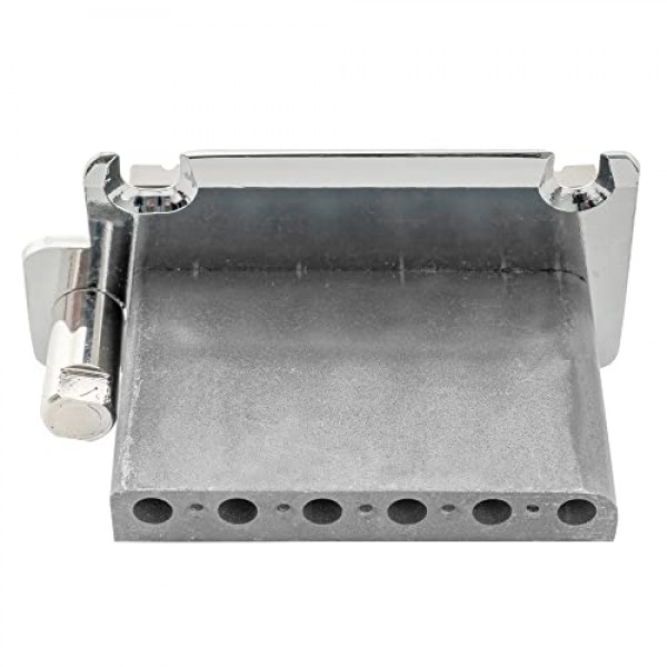 Musiclily Pro 52.5mm 풀 블록 2포인트 기타 트레몰로 스트라토캐스터 브릿지(현대 아메리칸 스트랫 일렉트릭 기타, 크롬용 스틸 안장 포함)