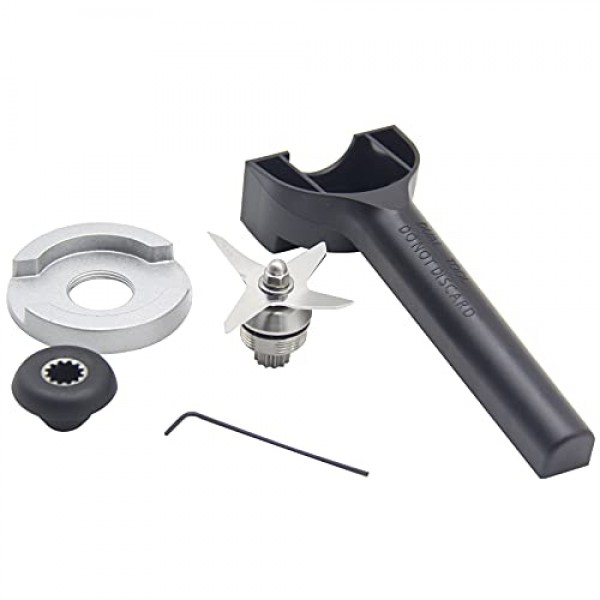 블렌더 4 나이프 블레이드 수리 키트에는 렌치, 제거 도구, 드라이브 소켓이 포함되어 있으며 Vitamix 5200 시리즈 블렌더 믹서 32/48 및 64온스 용기와 호환됩니다.