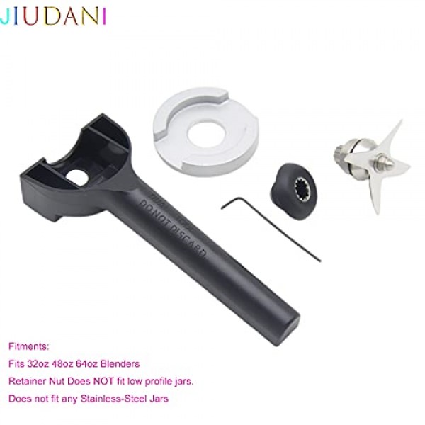 블렌더 4 나이프 블레이드 수리 키트에는 렌치, 제거 도구, 드라이브 소켓이 포함되어 있으며 Vitamix 5200 시리즈 블렌더 믹서 32/48 및 64온스 용기와 호환됩니다.