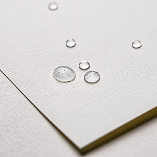 GenCrafts 100% 면 수채화 용지 패드 - A4 8.3x11.7 - 20매(140lb/300gsm) - 페인팅 및 드로잉, 습식, 혼합 매체용 냉압식 무산소 미술 스케치북 패드