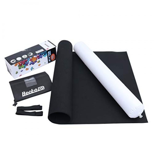 Becko 퍼즐 매트 직소 퍼즐용 롤업 퍼즐 매트 퍼즐 롤업 매트 퍼즐 보드 퍼즐 키퍼 퍼즐 보관함(최대 1500개까지 보관 가능)