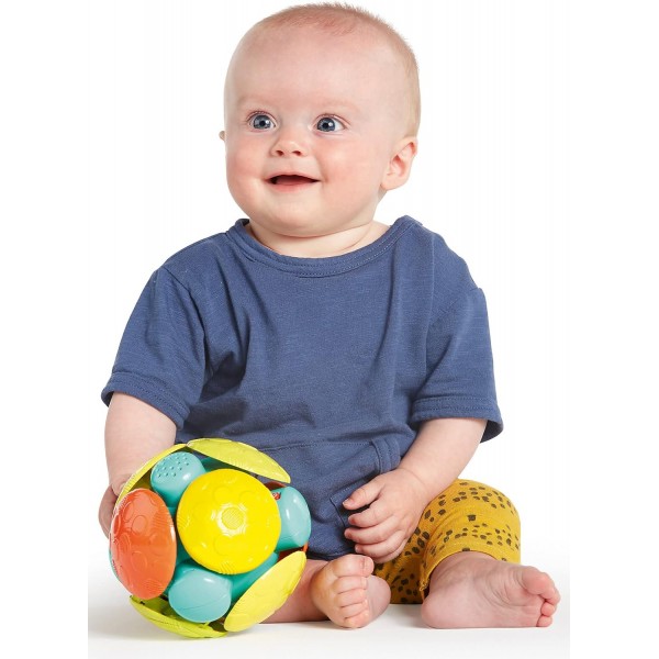 Bright Starts Wobble Bobble 활동 공 장난감, 3개월 이상