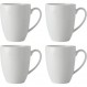 Maxwell & Williams 화이트 베이직 화이트 머그 4종 세트, 도자기, 450ml POFX0140 화이트 머그 450ml