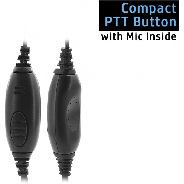 Midland Radio G7pro G9plus M24 xt70 75-822 gxt550 lxt630 X - Talker T31a T71vp3 Talkie - Walkie 2핀 클립 이어헤드셋(유형 G)용 2 x NEWASHAN 헤드폰