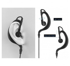 Midland Radio G7pro G9plus M24 xt70 75-822 gxt550 lxt630 X - Talker T31a T71vp3 Talkie - Walkie 2핀 클립 이어헤드셋(유형 G)용 2 x NEWASHAN 헤드폰