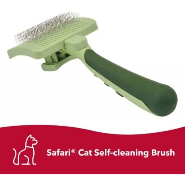 Coastal Pet Safari Cat 셀프 클리닝 슬리커 브러쉬 팩 1개