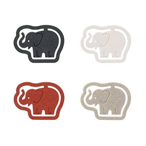 미도리 43398006 피스 클립 코끼리 무늬