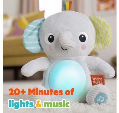Bright Starts Hug-a-bye 아기 코끼리 박제 동물 듀얼 모드 부드러운 장난감 노리개, 신생아 이상